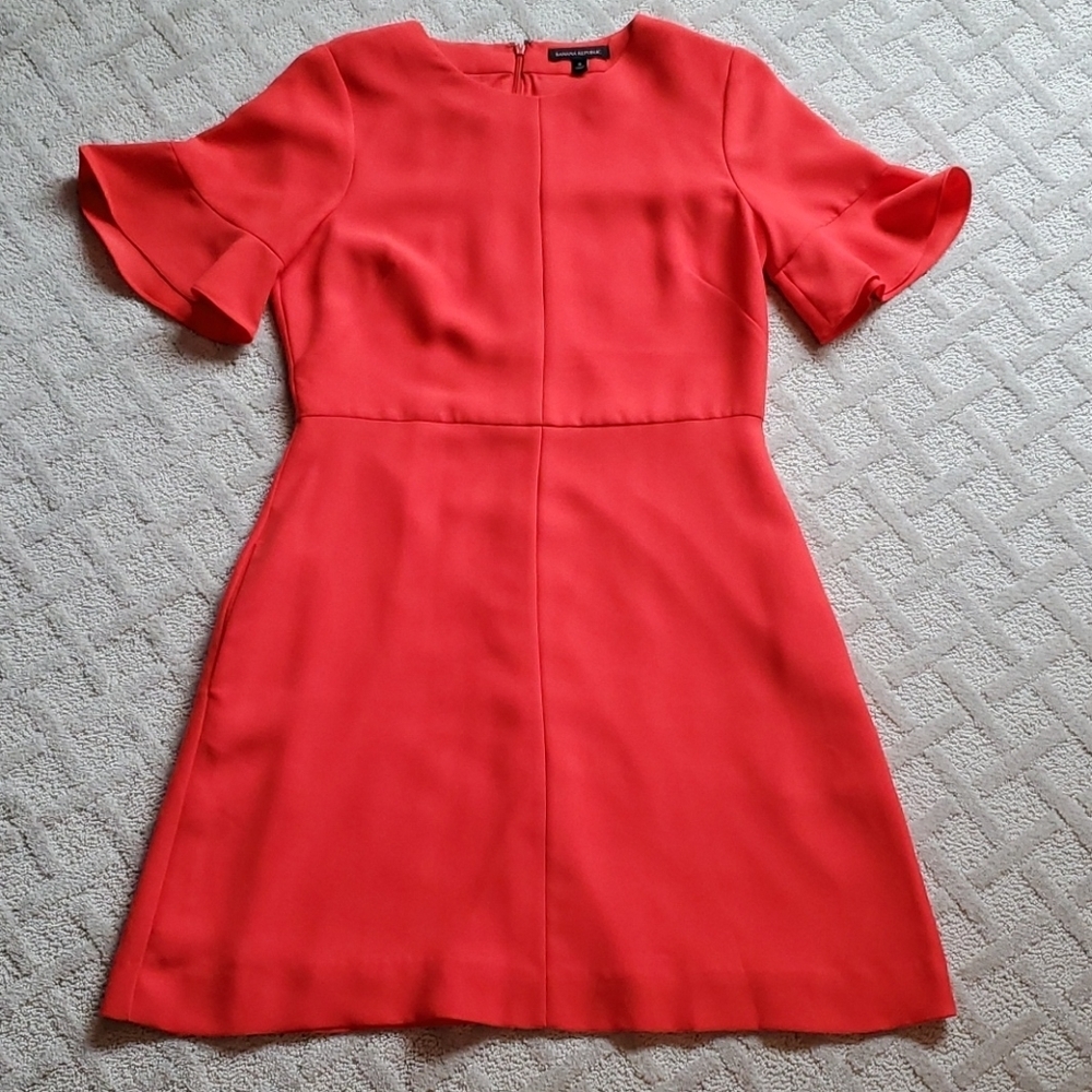 Fit & flare Orange/red dress from the limited, Size 8